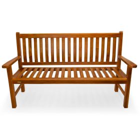 Teak Wave Bench