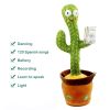 Dancing Cactus Toy Repeats What You Say Electronic Dancing with Lighting Toys Recording Singing Spanish Language Song for Kids - Battery Spanish song