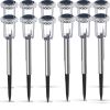 Solar Pathway Lights, Solar Garden Lights Outdoor White, Waterproof Led Path Lights for Yard, Patio, Landscape, Walkway - 12pcs