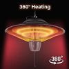 Simple Deluxe Patio Portable Outdoor Heating for Balcony, Courtyard, With Overheat Protection, Ceiling-Mounted Heater - as Pic