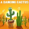 Dancing Cactus Toy Repeats What You Say Electronic Dancing with Lighting Toys Recording Singing Spanish Language Song for Kids - Battery Spanish song