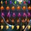 3pcs LED String Lights Halloween Indoor Garden Patio Party Pumpkin Lights - C2