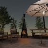 Outdoor Steel Chiminea Patio Heater - Default Title