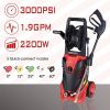 3000 PIS Electric Pressure Washer - red
