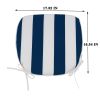 Outdoor Chair Cushions Seat Cushions with Straps, Patio Chair Pads for Patio Furniture Garden Home Office Decoration Set of 4 - as Pic