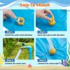 100/170 CM Children Pet Water Mat Summer Beach Inflatable Water Spray Pad Lawn Swimming Pool Mat Pet Sprinkler Outdoor Game Toy - 170cm Dark blue - Ch