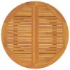 3 Piece Patio Dining Set Solid Wood Acacia - Brown