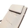 Outdoor Lightweight Folding Chaise Lounge Chair For Patio Lawn Beach Pool Side Sunbathing - Beige
