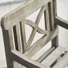 Stefanos Grey-washed Farmhouse Wood Patio Armchair - as Pic